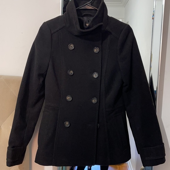 H&M black peacoat - Picture 1 of 5